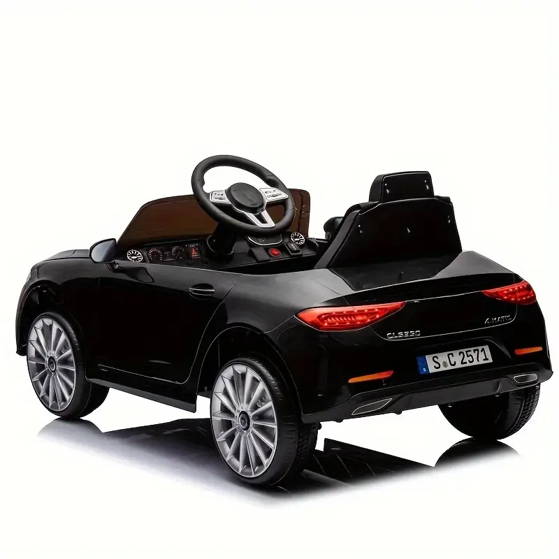 12V Licensed CLS 350 Ride-On Car for Kids - Novelty & Gag Toys Miniatures with Parents Remote Control, Four-Wheel Suspension, Power Display, Music Volume Control, LED Lights, MP3 USB/SD, and Adjustable Speed for Kids Aged 37-95 Months