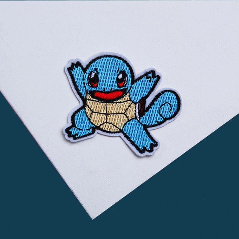 Color: Antique Zinc - Kawaii Animals Patch Anime Game Embroidered Patches For Clothing DIY Iron on Patches For Clothes Jacket Cartoon Patch Stickers