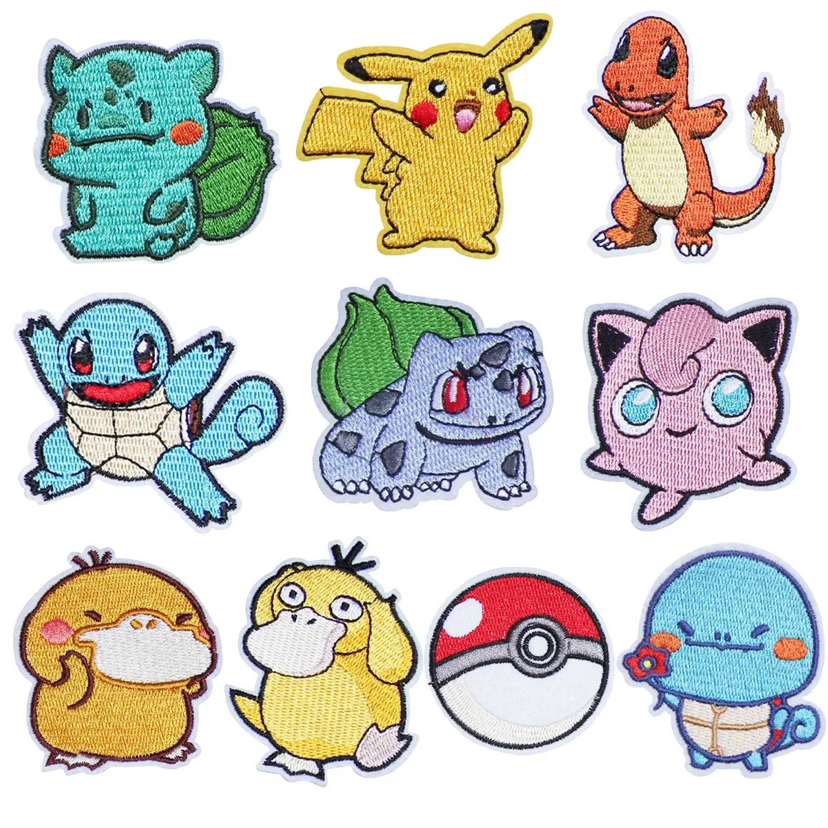 Color: Antique Zinc - Kawaii Animals Patch Anime Game Embroidered Patches For Clothing DIY Iron on Patches For Clothes Jacket Cartoon Patch Stickers