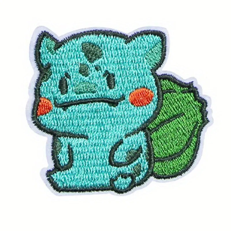 Color: Antique Zinc - Kawaii Animals Patch Anime Game Embroidered Patches For Clothing DIY Iron on Patches For Clothes Jacket Cartoon Patch Stickers