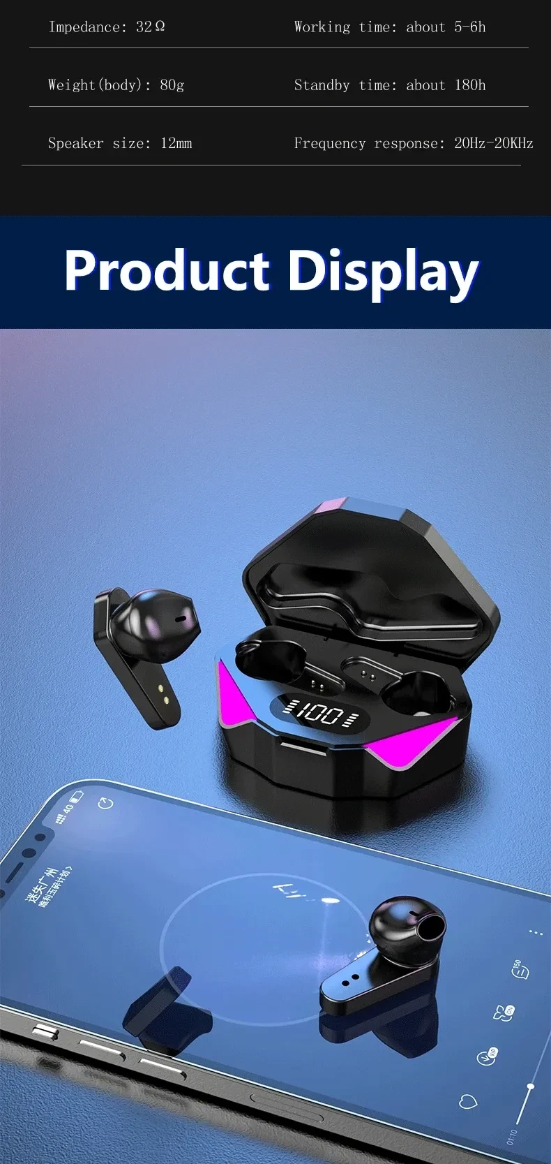 X15 Tws Earphone Bluetooth Wireless Without Box V5.1 In Ear Headphones Blutooth Hearing Aids Sport Gamer Headset Phone