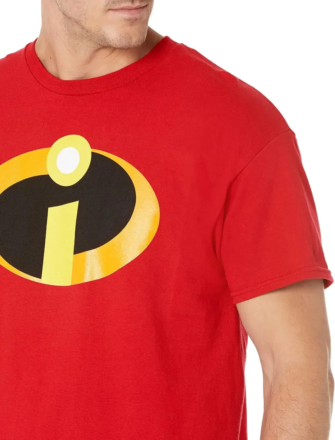 Color: Red, Size: XXXL - Disney Pixar The Incredibles Logo Symbol Costume T-Shirt