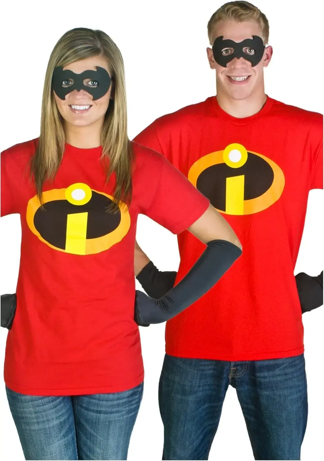 Color: Red, Size: XXXL - Disney Pixar The Incredibles Logo Symbol Costume T-Shirt