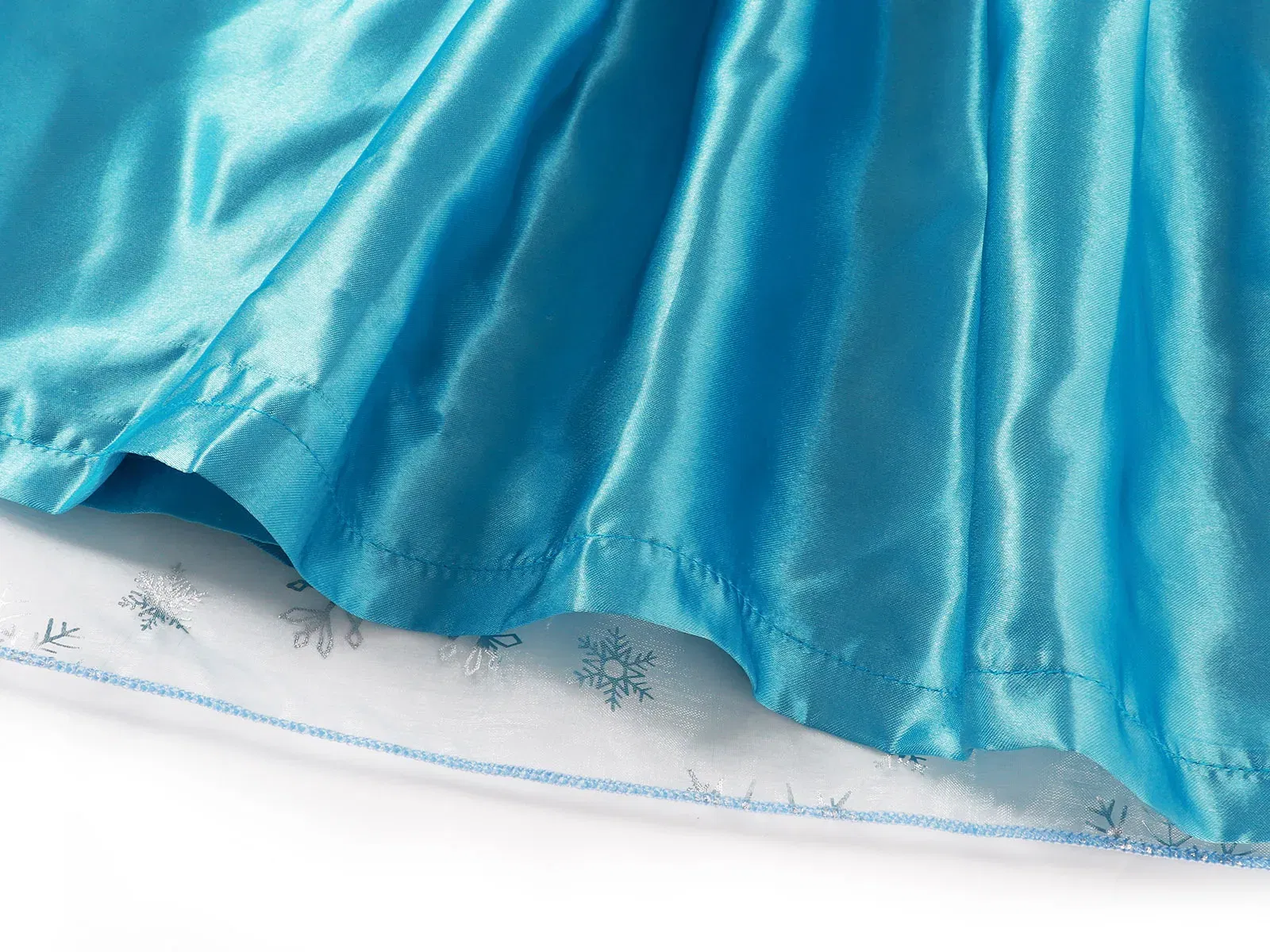Color: Khaki, Kid Size: 2T - Disney Girls Cospaly Snow Queen Elsa Costumes Kids Carnival Party Prom Gown Robe-Playing Children Clothes Frozen Princess Dress