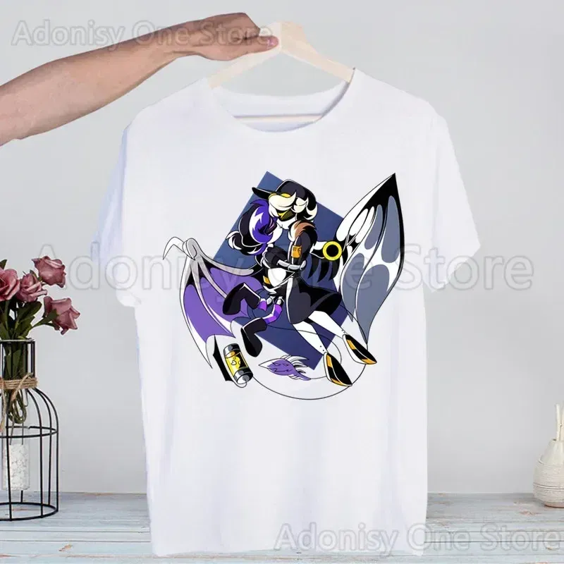 Color: SKY BLUE, Size: S - Murder Drones Fashion Man Tshirt Summer Fashion T-shirt Casual White Funny Cartoon Print T-shirt Hip Pop Tops tee