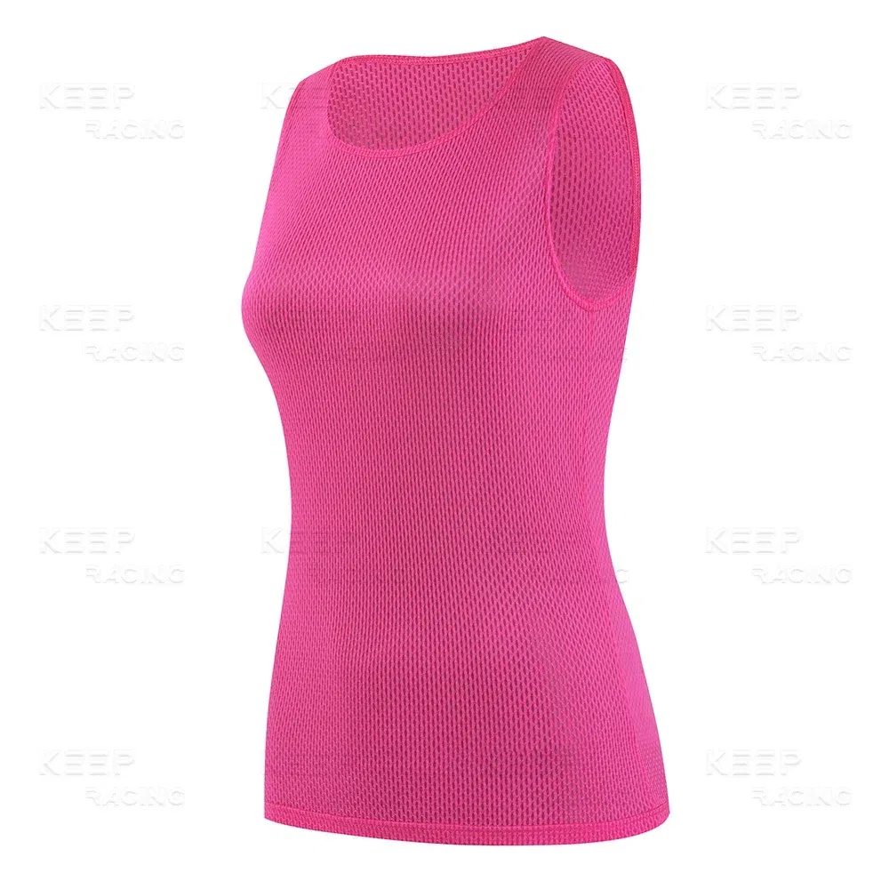 Color: Gold, Size: L - Women Cycling Base Layers Colorful Cycling Jersey Blue Quick Dry Vest Breathable Pink Undershirt Elastici Vest Road Bike Jerseys
