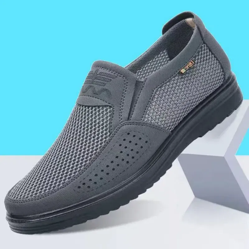 Color: black, Shoe Size: 47 - 2023 Summer Hot sale Sneakers Men Fashion Casual Walking Shoes Breathable Mens Loafers Zapatillas Hombre men casual shoes