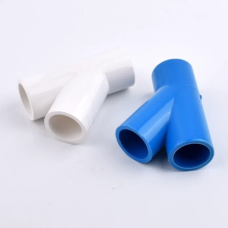Color: grey, Diameter: 5/16'' - 1~10PCS I.D 20/25/32/40mm PVC Oblique Tee 45 Degree Connector Garden Irrigation Aquarium Fish Tank Watering Fittings Joint