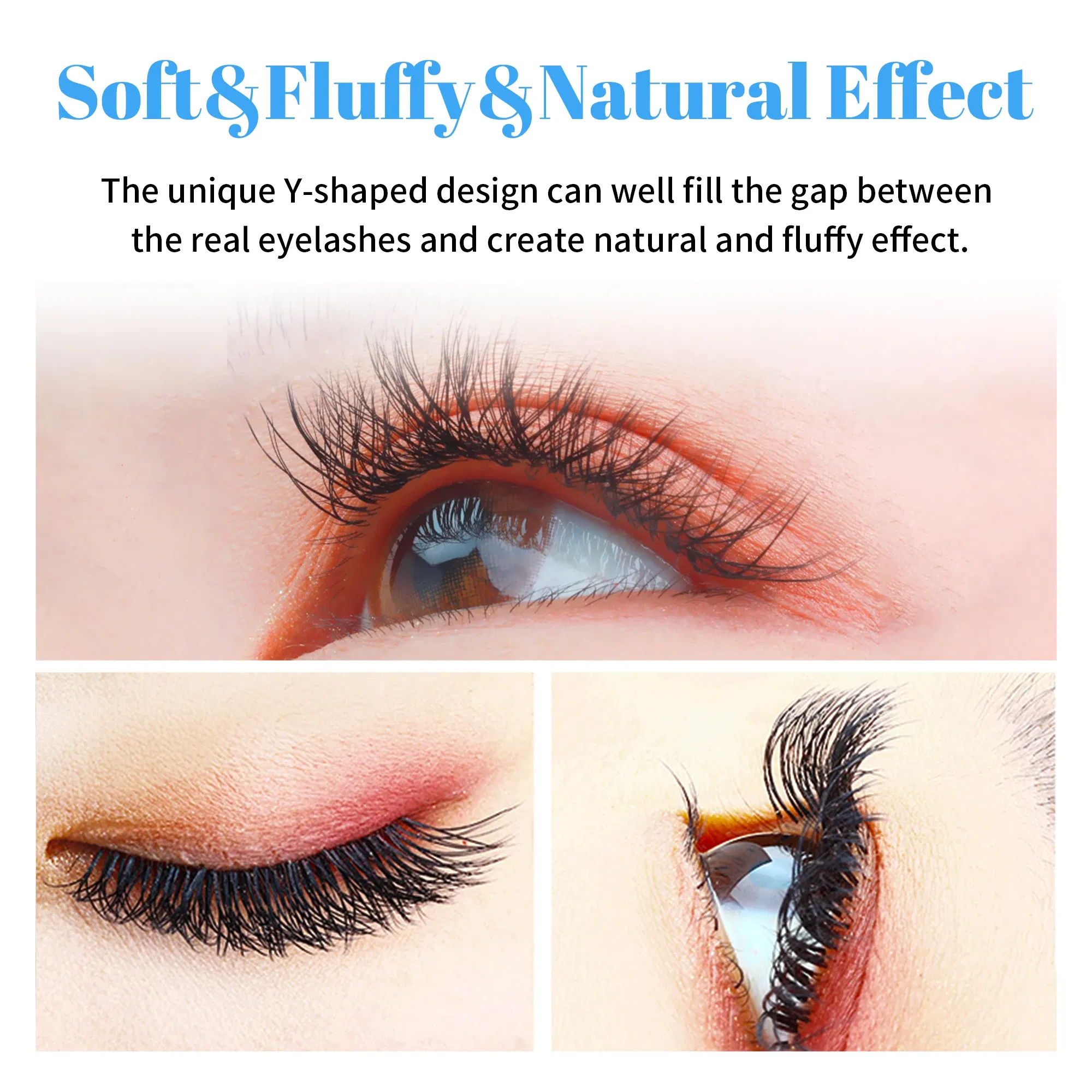 Color: Clear, Curl: D, Thickness: 0.07mm, Length: 10mm, Ships From: CHINA - Gemerry YY Shaped Eyelash Extension Automatic Flowering W Shape Bloom 3D 4D 5D 6D 8D Premade Fans Eyelash Makeup Volume Lashes