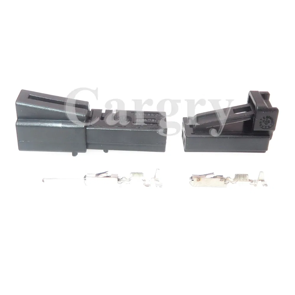 Color: black - 1 Set 2P Automobile Speaker Wire Harness Socket with Wires AC Assembly for VW Audi 1-1534113-1 1534155-1 4B0971832 4E0972575