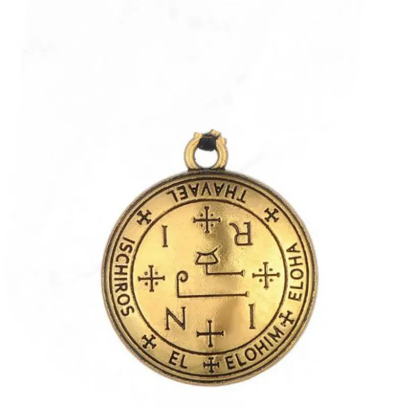 Metal color: Pure Gold Color - Dawapara DIY Pendants for Necklace Archangel Michael Raphael Uriel Gabrie Talisman Angel Men Pendant&Necklace Women