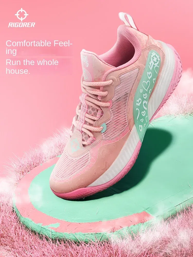RIGORER AR Battle 2 'Think Pink'Austin Reaves Basketball Shoes Men Shock Cushioning Low top Professional Practical Sneakers