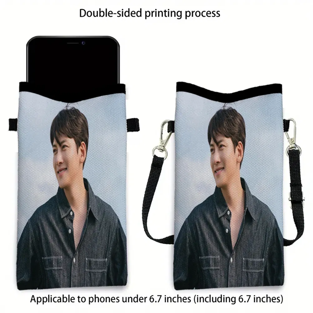 Color: Gold, Size: Extra Large - Ji Chang Wook Phone Bag Adjustable and Detachable Strap Designed for Women Crossbody Convertible ShoulderBag3.3
