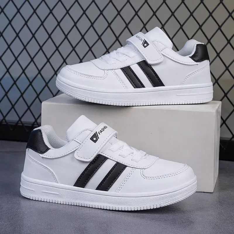 Color: Black, Shoe Size: 8 - Boy Kids teens Sneakers Winter Shoes Girls Sport Child Leisure Tenis Infantil Casual Warm Fashion Running basket fille 28-39