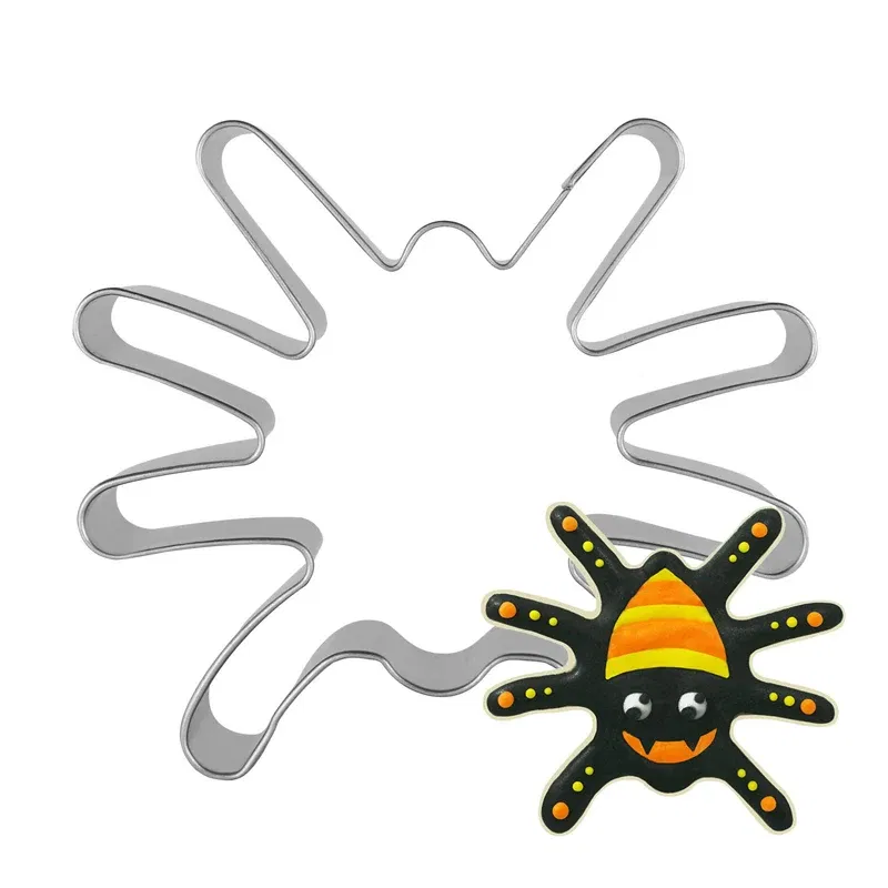 Spider Cookie Cutter Stainless Steel Biscuit Knife Baking Fruit Kitchen Tools Mold Embossing Printing