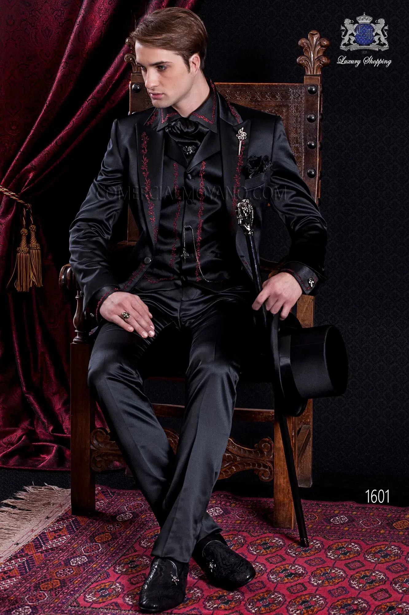 Color: Dark Grey, Size: XXXL, Ships From: CHINA - 2025 New Arrival Custom Made Classic Style Embroidery Groom Tuxedos Groomsmen Men's Wedding Prom Suits (Jacket+Vest+Pant) Blazer