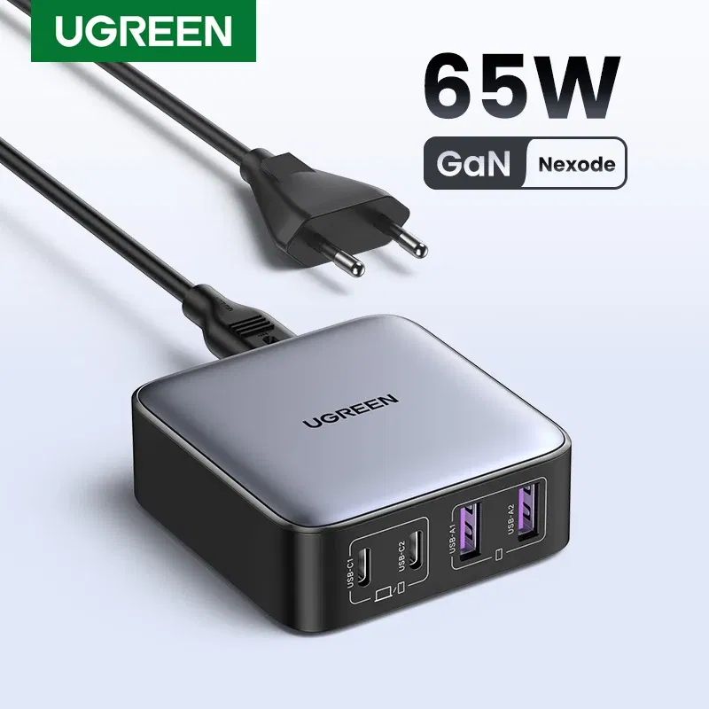 Plug Type: JP, Ships From: CHINA - UGREEN 100W 65W GaN Charger Desktop Laptop Fast Charger 4 in 1 Adapter For iPhone 15 14 13 Pro Max Phone Charger Xiaomi Samsung