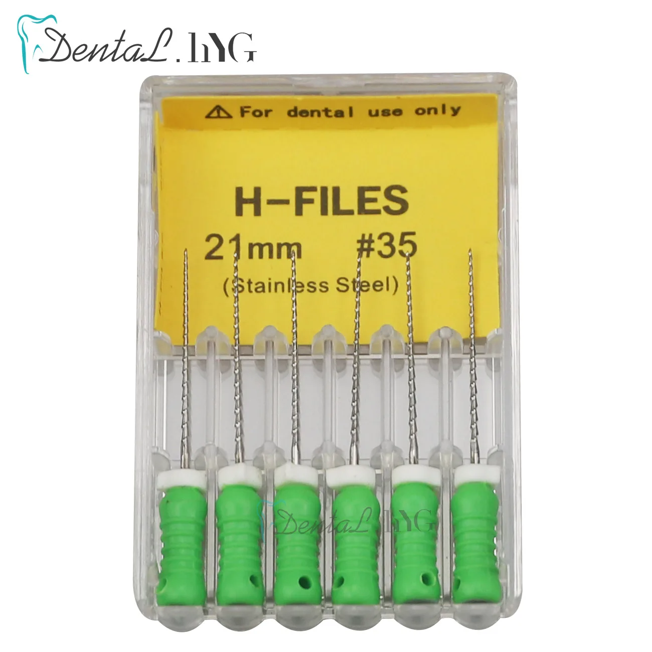 Color: Pink Red - 6Pcs/Pack Dental Tools Root Cannal Endo K File 21mm 25mm Stainless Steel Endodontic Instruments Dentist Dentistry Odontologia