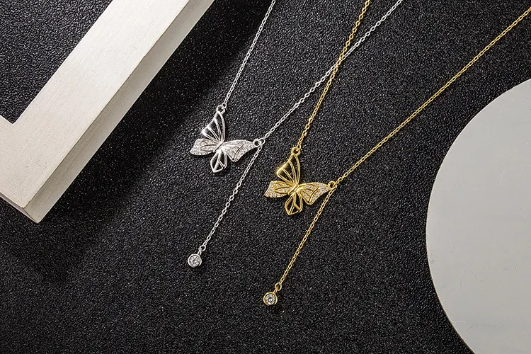 Silver Butterfly Necklace