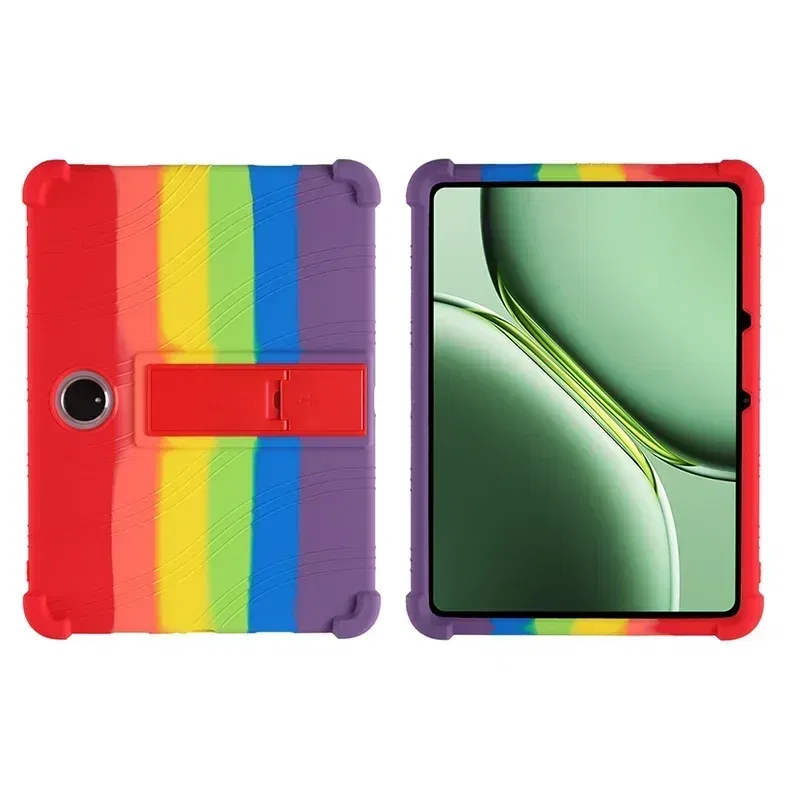 Color: WHITE, Size: eleven - Case for TCL Tab 11 Gen 2 Android 14 Tablet 11"  9465X Tablet PC Soft Silicone Shockproof Cover with Rear Kickstand