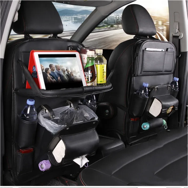 Car Storage Bag Multifunction Seat Back Tray