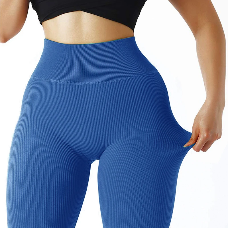 Color: black, Size: M - Autumn Sexy Gym Leggings Women High Waist Skinny Stretch Fitness Leggings Exercise Activewear Running Outdoors Fashion Thread