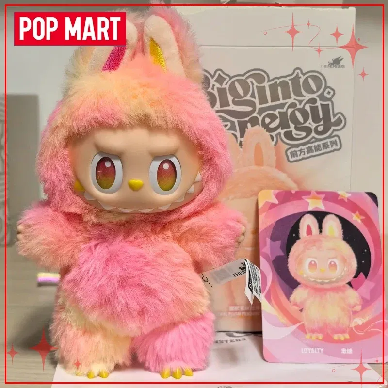 Color: black - POP MART Labubu THE MONSTERS Big Into Energy Series Blind Box Vinyl Plush Dolls Pendant Action Figure Collection Birthday Gifts