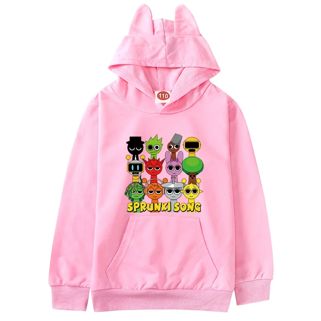 Color: Blue, Kid Size: 5 - Sprunki Hoodie Kids Game Incredibox Clothes Baby Girls Cartoon Hooded Sweatshirt Teen Boys Spring Fall Sweater Children Clothing