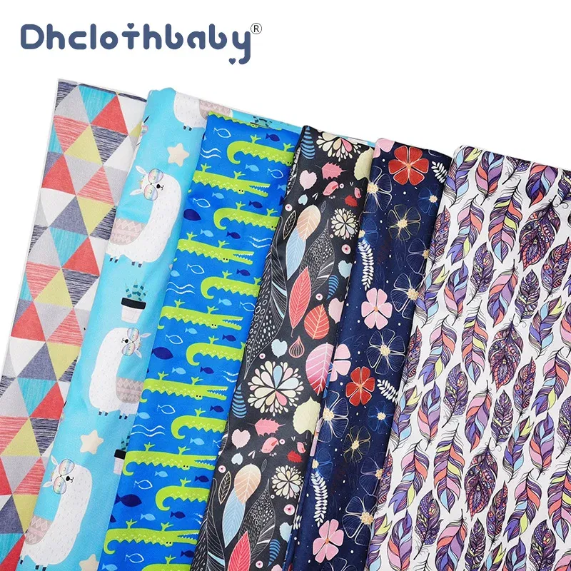 Color: Red, Size: NB - Washable Waterproof TPU Handmade Polyester Fabric Printed PUL Material for High Quality Cloth Diaper Menstrual Pads DIY Sewing