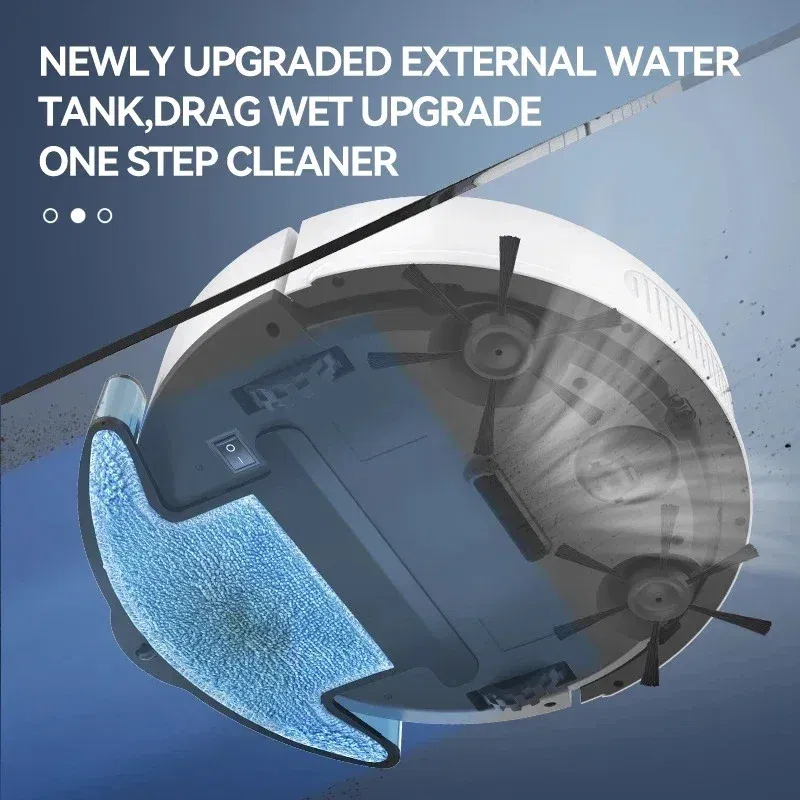 Color: WHITE - New Xiaomi Automatic Sweeping Robot Vacuum Cleaner APP Control Water Tank Sweep And Wet Mopping Vacuum Clean Intelligent Robot