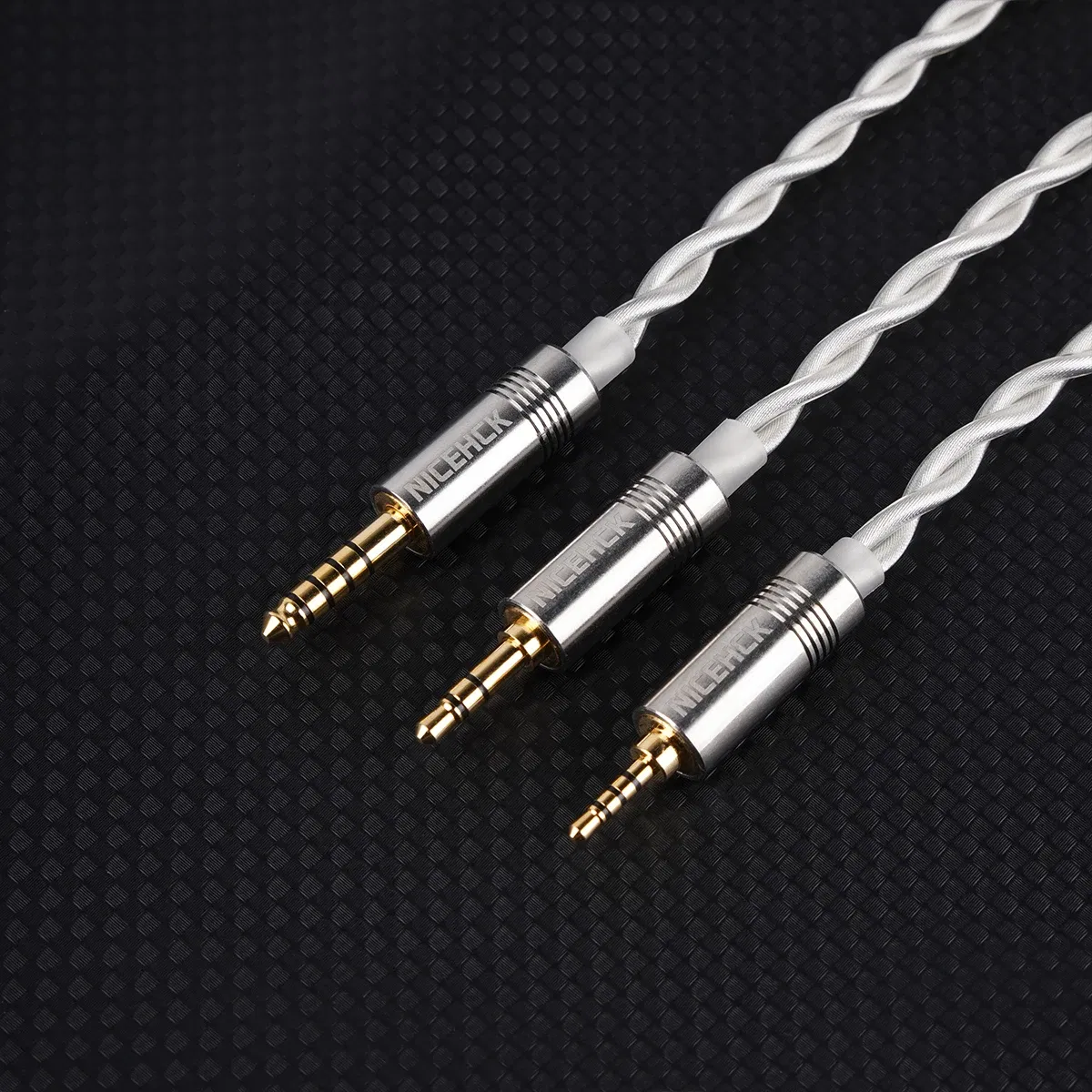 Color: Military Green - NiceHCK SnowCat HiFi Cable 6N OCC+6N Silver Plated OCC Earphone Wire 3.5/2.5/4.4 MMCX/2Pin/QDC for Kima Galileo Aria FH11 HOLA