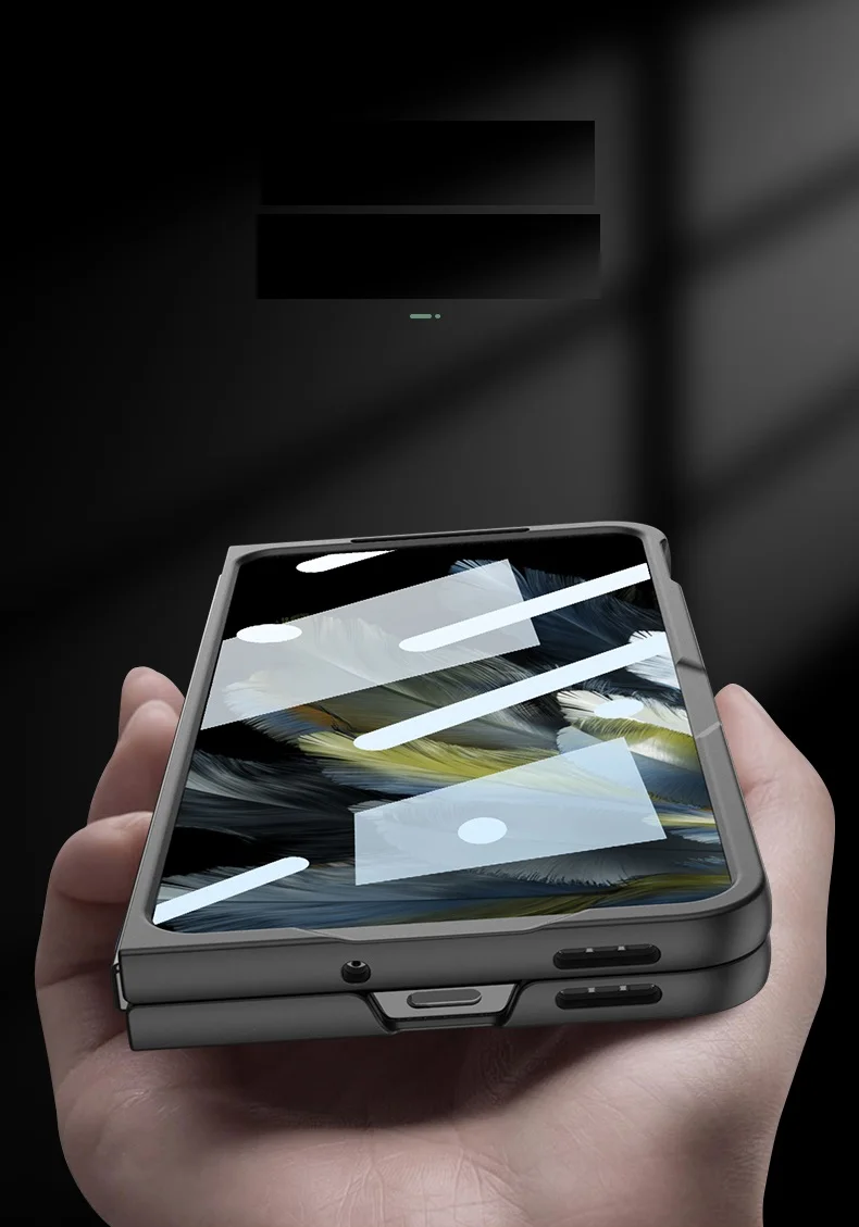 Color: black, Bundle: Case & Strap, Material: Plastic - With Pen For Oneplus Open Case Matte Hard Glass Film Screen Protection OPPO Find N3 Cover