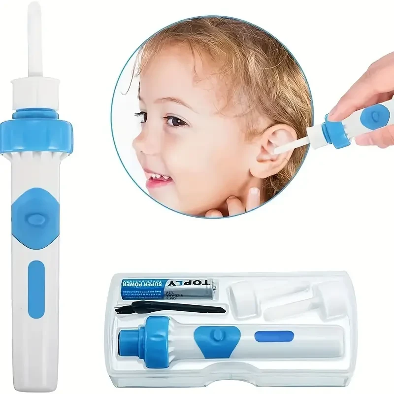 1pcs Earwax Cleaner Safe And Painless Cleaner Soft Head Ear Suction Device