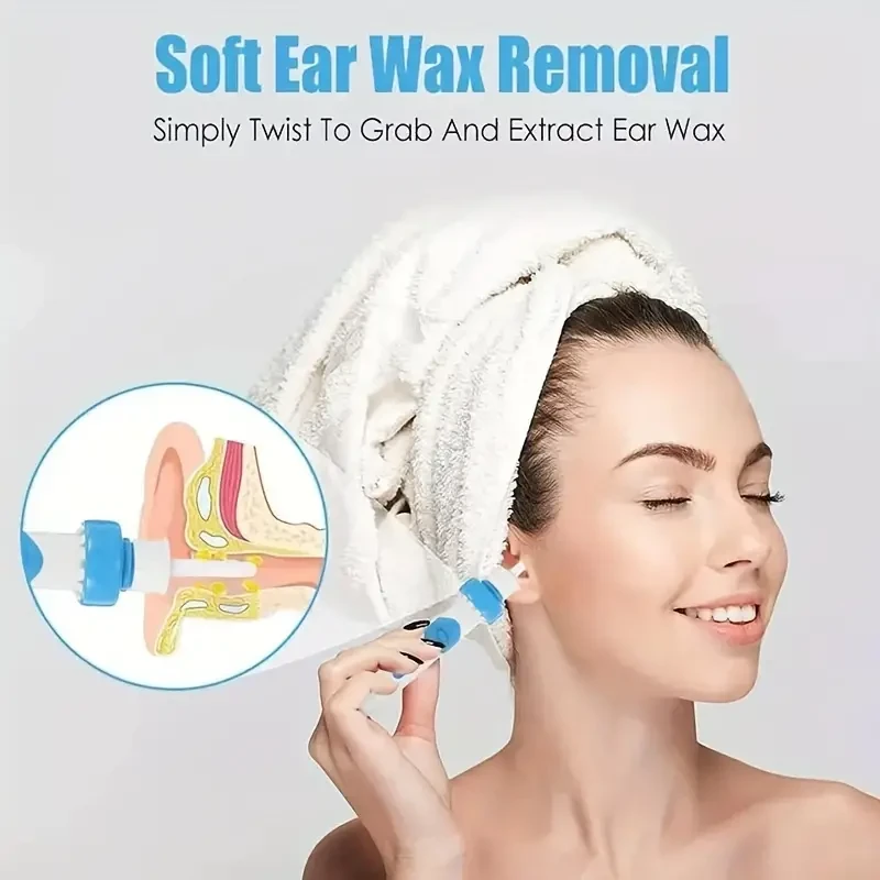 1pcs Earwax Cleaner Safe And Painless Cleaner Soft Head Ear Suction Device