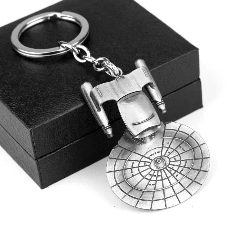 Color: GRAY, Ships From: CHINA - Disney Star Wars Keychain Key Ring Spaceship Darth Vader Robot BB 8 Metal Pendant Cool Movie Jewelry For Men Car Key Chain