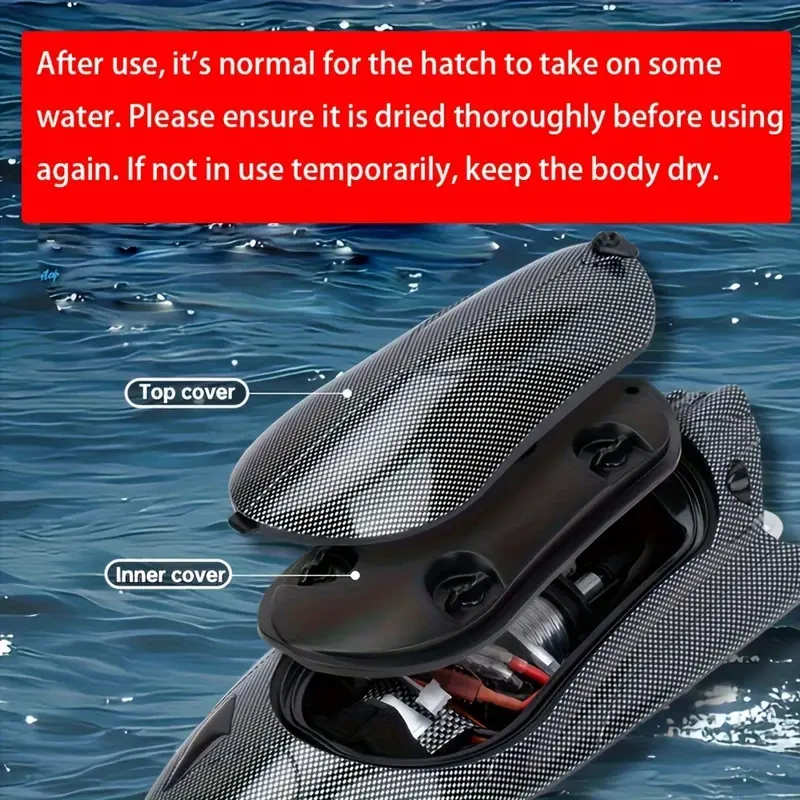 High-Speed 390 Motor RC Boat  Turbine-Powered Electric Speedboat