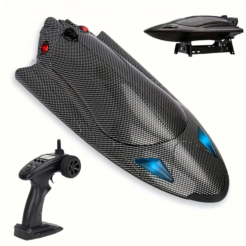 High-Speed 390 Motor RC Boat  Turbine-Powered Electric Speedboat