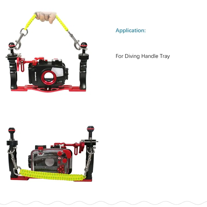 Body Color: Army Green - Scuba Diving Handle Rope Lanyard Strap Carrier  Gopro Sony Canon Nikon Camera Housing Case Light Holder Underwater Photography
