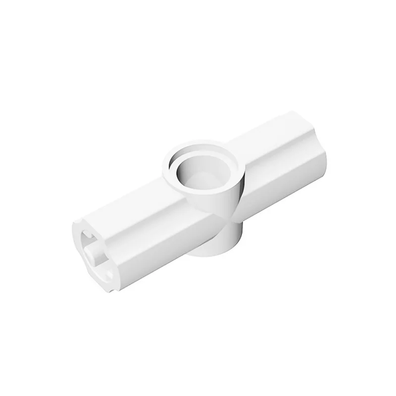 Color: WHITE - 1 Pcs Buildings Blocks 32034 Brick High-Tech Axle and Pin Connector Angled #2 - 180 degrees Bulk Modular GBC MOC Set