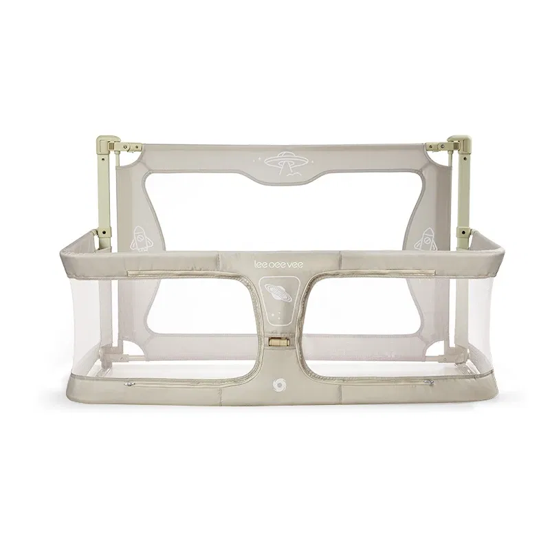 Color: Green, Ships From: CHINA - IMBABY Baby Safety Barrier Liftable Protective Side Bed 3 in 1 Baby Crib Portable Bed Rail Guard Sleeping Space for Baby Nest