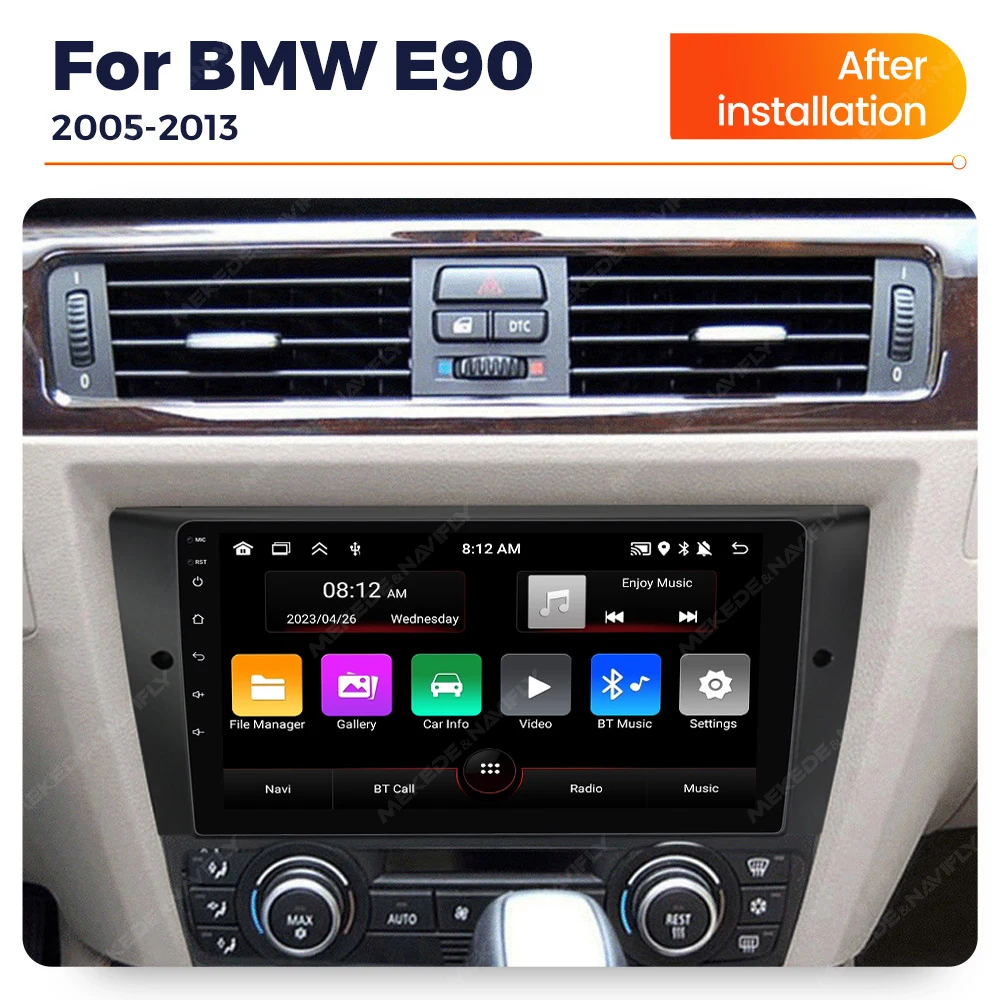 Color: GRAY - MEKEDE IPS 9 Inch For BMW 3-Series E90 E91 E92 E93 2005-2013 Autoradio Multimedia Head Unit No 2 Din GPS Navigation WIFI FM