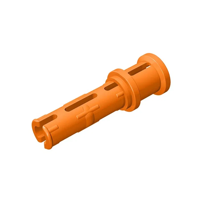 Color: light yellow - Gobricks 10PCS Bricks Technical Pin 3L with Friction Ridges Lengthwise and Stop Bush Compatible With 32054 Assembles Block
