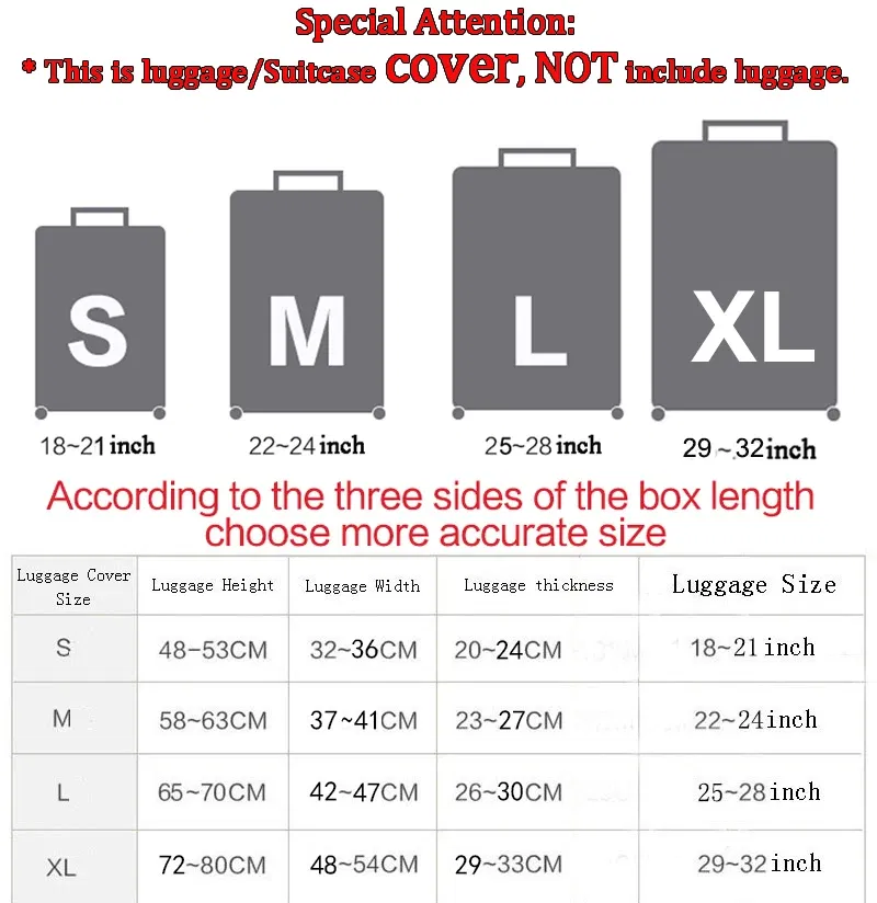 Color: GRAY, Size: L - Lilo Stitch Elastic Luggage Protective Cover Trolley Suitcase Dust Bag Case Cartoon Travel Accessories