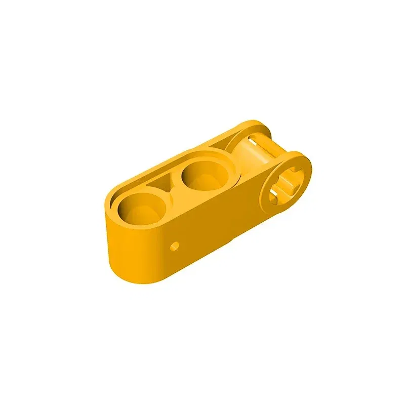 Color: Dark Khaki - Gobricks GDS-936 Technical, Axle and Pin Connector Perpendicular 3L with 2 Pin Holes compatible with lego 42003 Educational