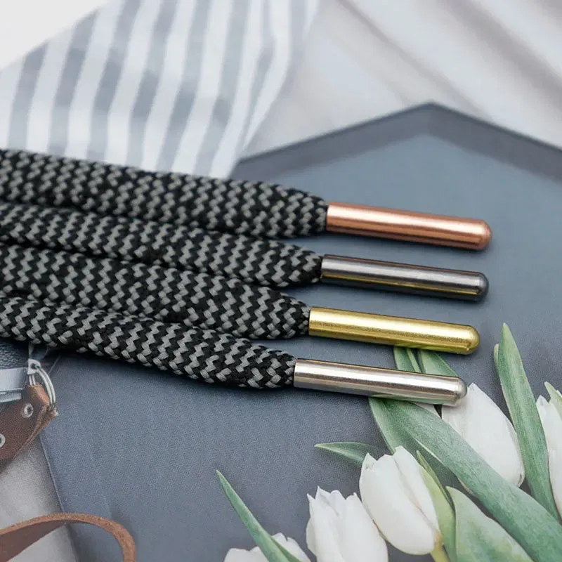 Color: Silver, Ships From: CHINA - Weiou New 4pcs 1 Set of 4x22mm Seamless Metal Shoelaces Tips Head Replacement Repair Aglets DIY Sneaker Kits Silver Gold Black