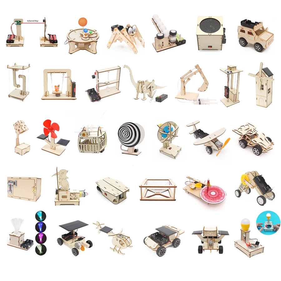 Color: Silver - DIY Physical Model Science Experiment Educational Toy Handmade Small Production Assembly Craft Technology Project for School Kid