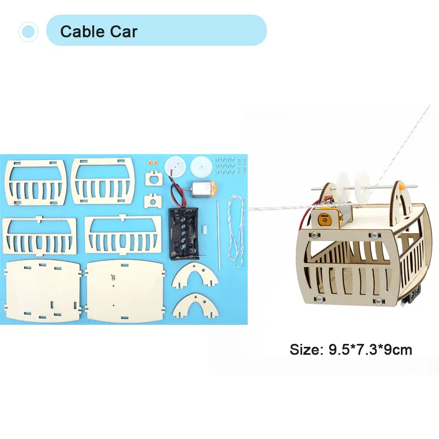 Color: Silver - DIY Physical Model Science Experiment Educational Toy Handmade Small Production Assembly Craft Technology Project for School Kid