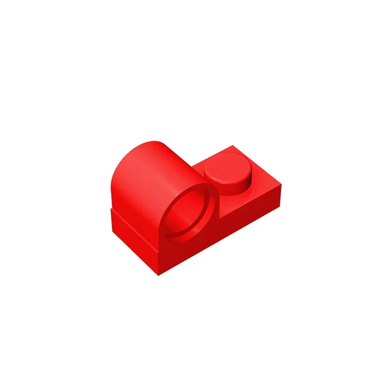 Color: Brown - Gobricks GDS-811 Plate, Modified 1 x 2 with Pin Hole on Top compatible with lego 11458 pieces of children's DIY
