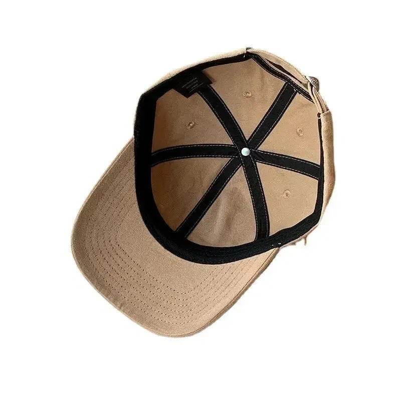 Size: Adjustable, Age Range: >8Y, Color: Navy Blue - Hat Female Spring/Summer American Embroidered Wide Brimmed Baseball Hat Female Sunshade Soft Top Polar Bear Duck Tongue Hat Male