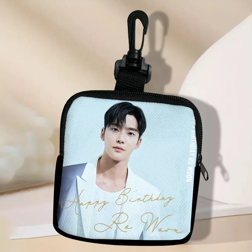 Color: SKY BLUE - SF9 Rowoon Zipper Coin Purse Women's Simple Handbag Card Package Coin Bag Purse Key Earphone Pouch 3.3